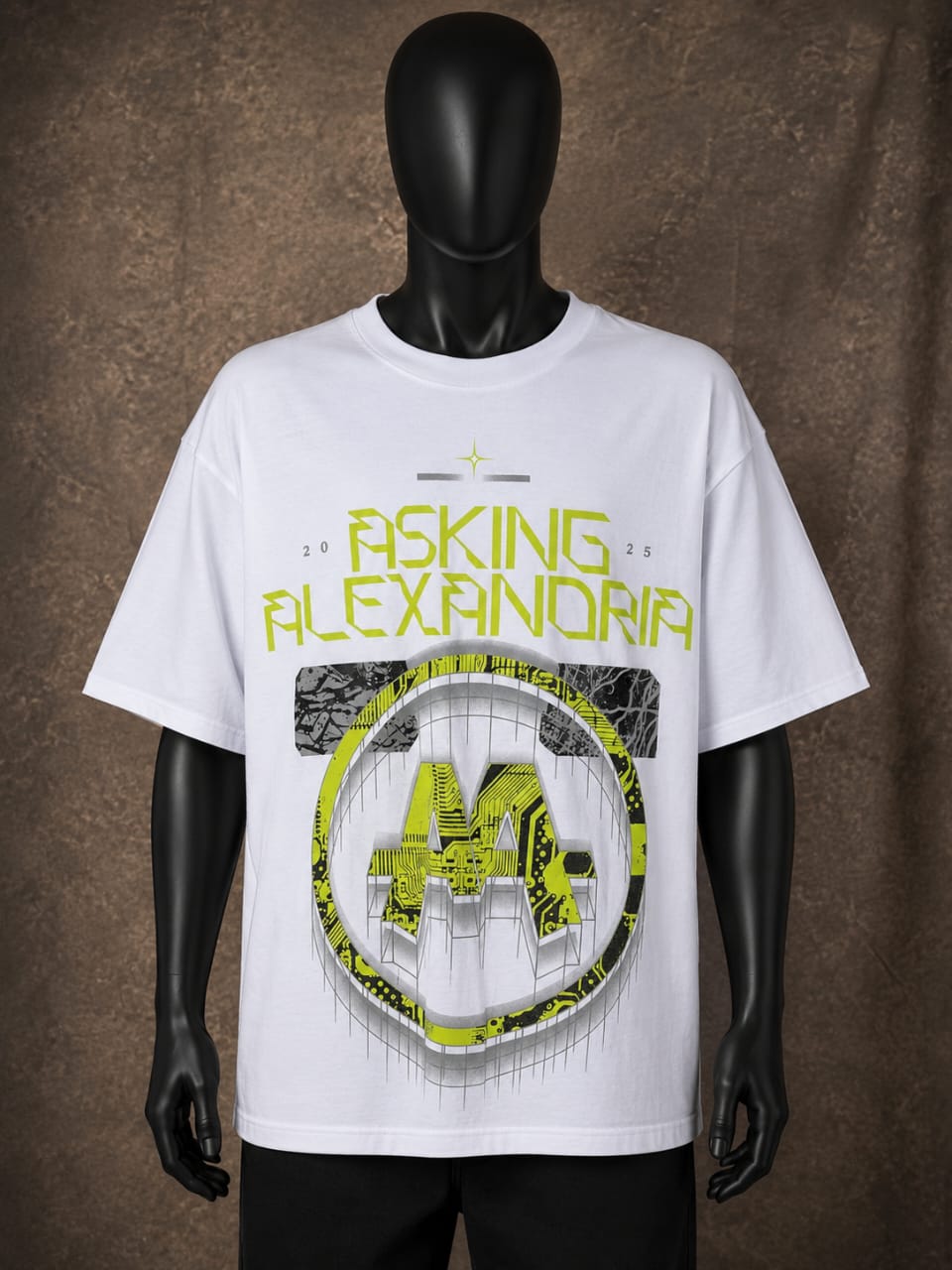 Alexandria North American Tour Graphic Oversized T-Shirt – White