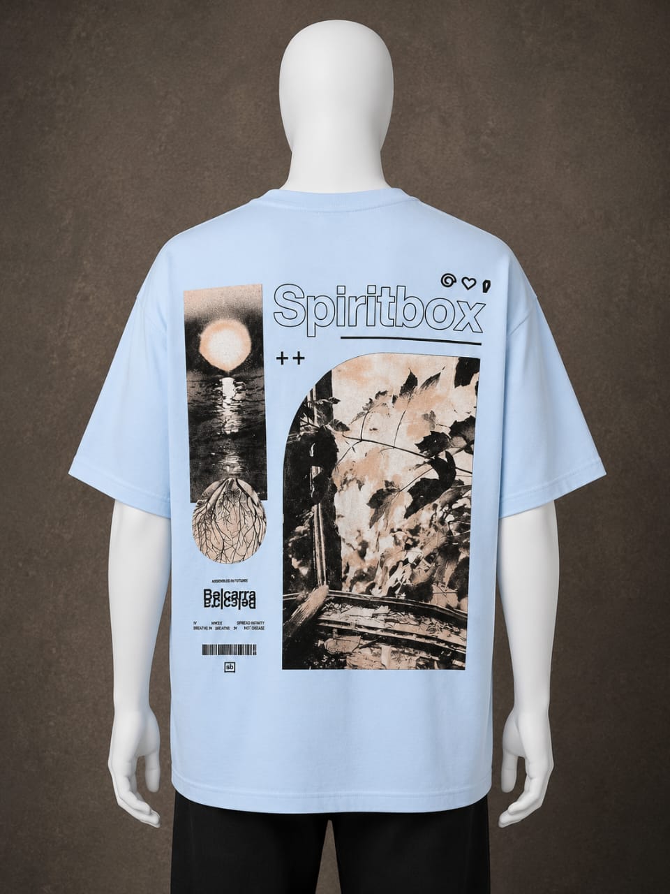 Spiritbox Graphic Oversized T-Shirt – Sky Blue