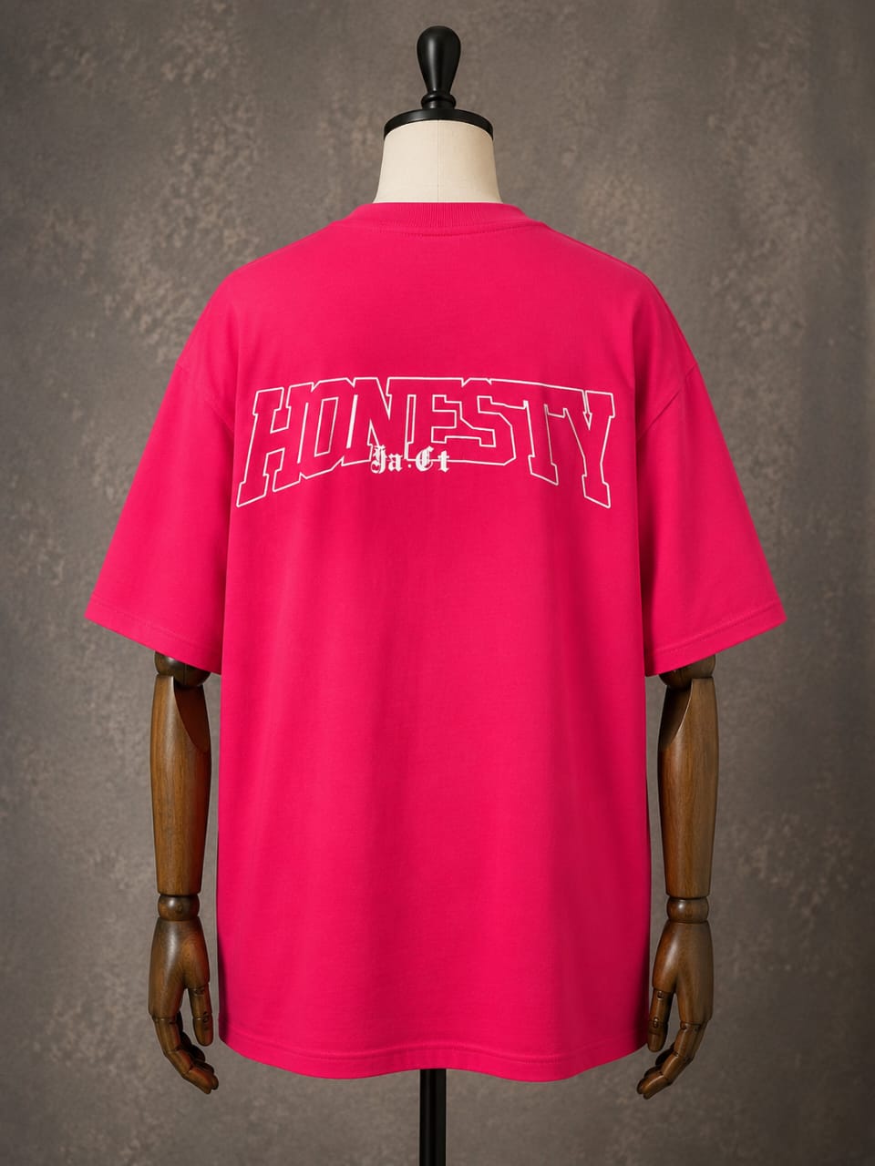 Honesty Angel Graphic Oversized T-Shirt – Hot Pink
