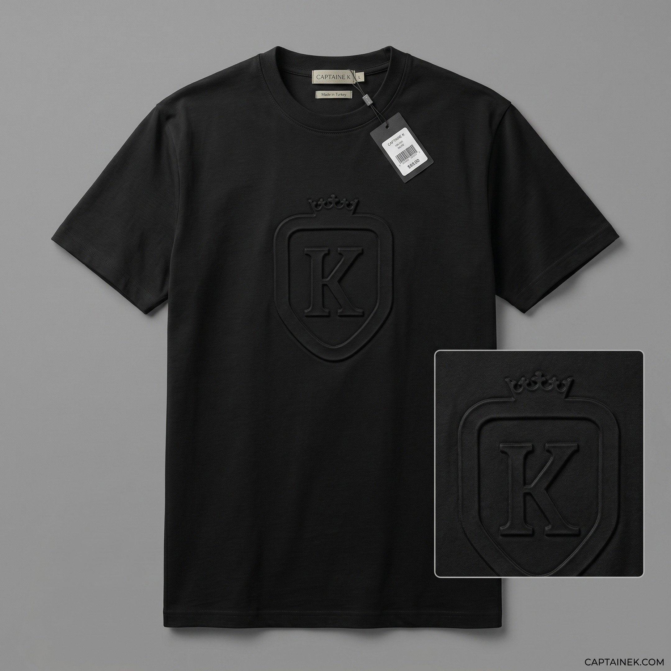 Premium Black Crest Tee