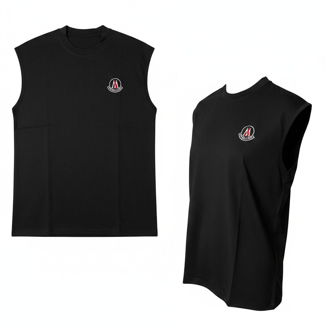 Men's Sleeveless Muscle Tee – Black