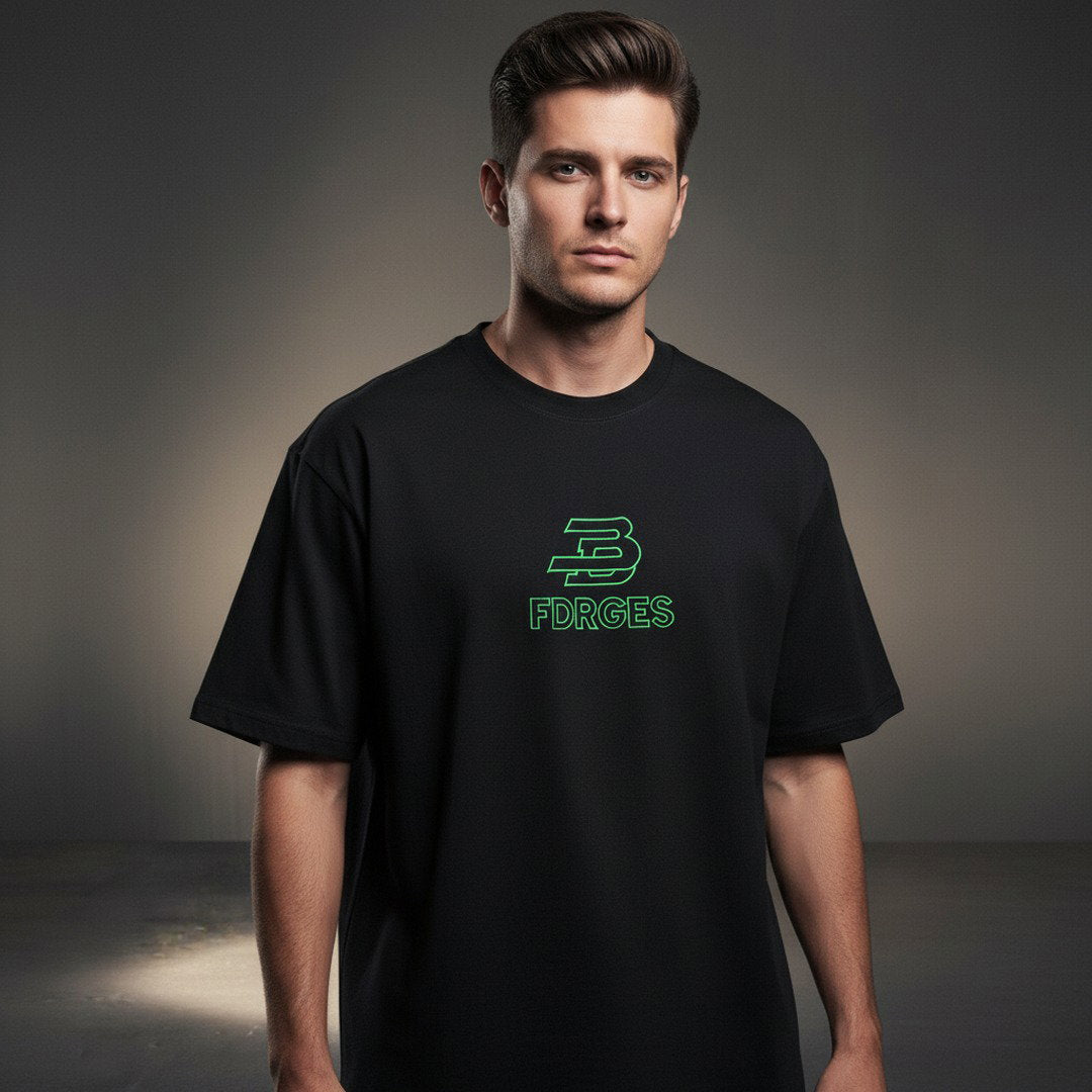 FDRGES Black Logo Tee