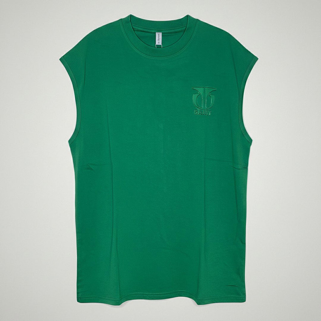 Men's Sleeveless Tonal Logo Tee – Kelly Green