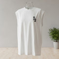 Men's TS Star Logo Sleeveless Muscle Tee – White