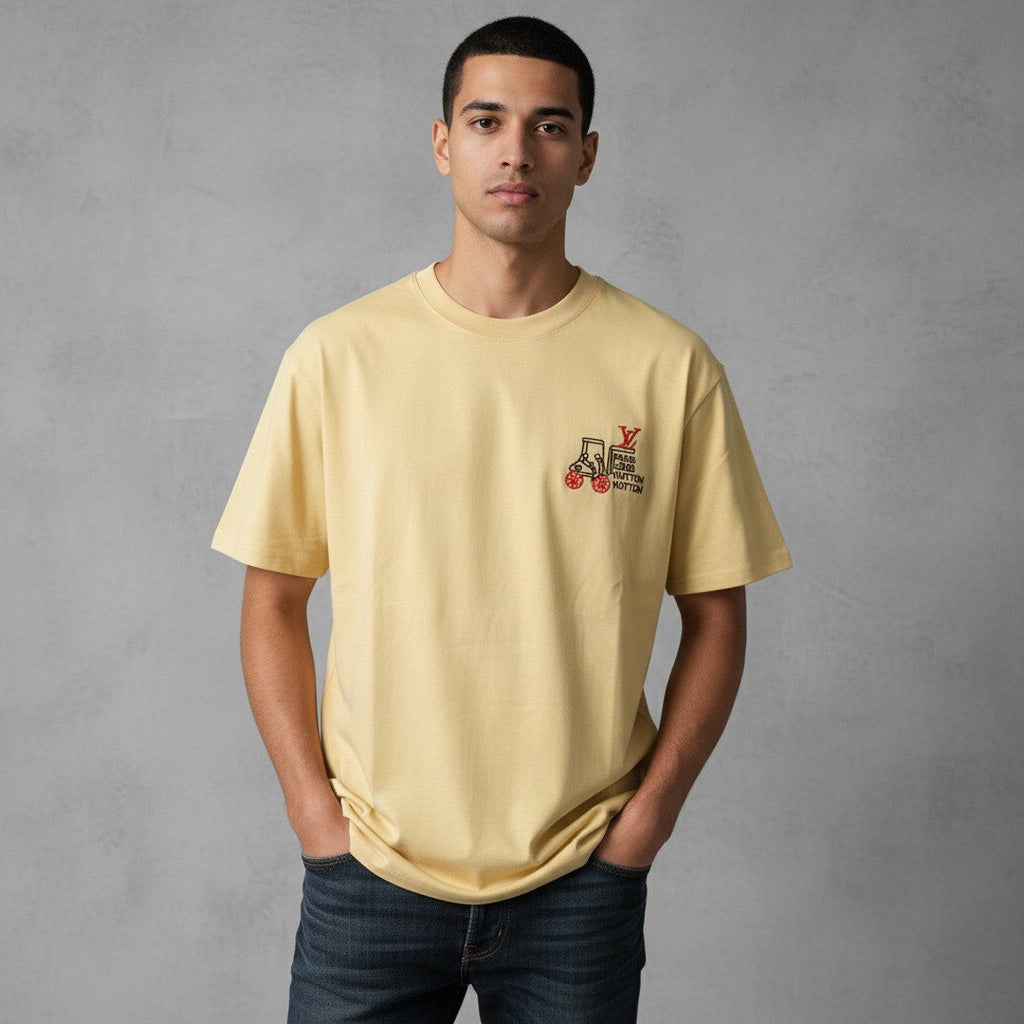 Premium Embroidered Graphic T-Shirt