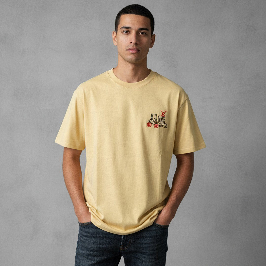 Premium Embroidered Graphic T-Shirt